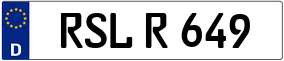 Trailer License Plate
